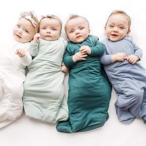 Бэби летние зимние спальные мешки с мягким бамбуковым штежеспособным мешком на молнии на молнии мешок для сна, удобно для новорожденных малыш.