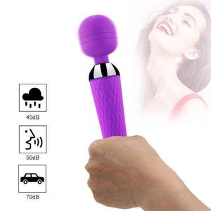 NXY Eggs Vibrating Powerful Magic Wand AV Vibrator Sex Toys For Woman Clitoris Stimulator Shop Toy Adults Dildo 0125