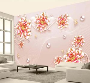 Simples 3d papel de parede mural estereoscópico flores em relevo foto adesivos de parede para sala de estar quarto de fundo sala de fundo decoração wallpapers