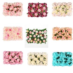 Party Decorative Flowers Wedding background Rose wall simulation flower mall window decoration green plant wall Hydrangea row simulation plant wallZC1056