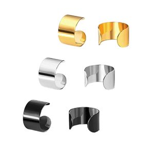 316L Stainless Steel Body Cuff Earrings Non-Piercing Clip On Cartilage Conch Earring Jewelry for Men and Women