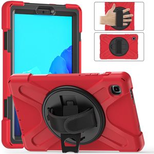 Tablet Cases For Amazon Kindle Fire HD 10 With 360 Degree Rotation Kickstand Design Shockproof Anti Fall Protective Cover Shoulder & Hand Strap