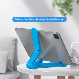 Supporti universali pieghevoli per tablet PC per telefono iPad iPhone Xiaomi Huawei Samsung Supporto regolabile Supporto da tavolo Stabilità del treppiede Adatto a tutti i telefoni e tablet