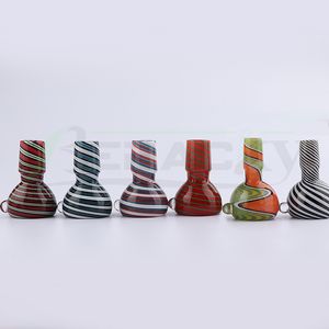 DHL Beracky Heady 14mm 18mm Glass Smoking Wig Wag Bowl Bong Bowls Piece For Glass Water Pipes Dab Oil Rigs