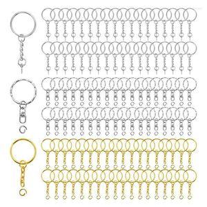 Keychains Metal Keyrings Key Rings com Chain e Jump for Keychain Corty Jewelry fabrica 300Pieces/Set Forb22