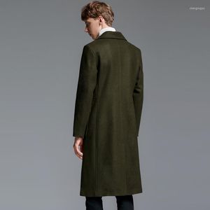 Männer Wolle Mischungen Ankunft Mode Hohe Qualität Flut X-lange Luxus Winter Mantel Männlichen Casual Zweireiher Dicke Plus größe S-5XL6XL 11191
