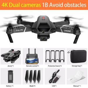 P5 Drone 4K Aircraft Dual Camera Professional Aerial Photography Infrared Obstacle Avoidance Quadcopter RC Helicopter Toys UPS