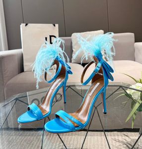 Latest Ladies Sandals and High Heels Stiletto Heel Hair Decor Dress Casual Party Fashion Fashion Size 35-42