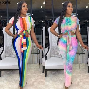 Zomer Plus Size Bodycon Jumpsuit Vrouwen Rompertjes Womens Tie Dye Jumpsuits Lichaam Vrouw Jumpsuite Overalls Bodysuit Sexy K8811 T200509