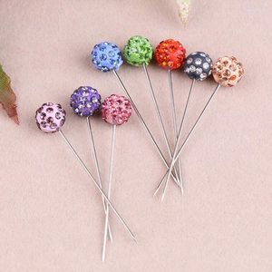 Pins Broschen 30 Stücke Muslimischen Hijab Schal Kristallkugel Brosche Pin Mode Clip Hochzeit Für Frauen Strass Seau22