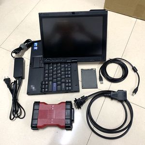 VCM 2 IDS Full Chip Diagnostic Tools VCM2 OBD2 Scanner Multi Language Clear Diagnos Trouble Codes V120 IDS SSD i X201T Laptop 8GB RAM I7 CPU