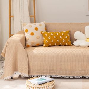 Chair Covers Simple Multifunctional Knitted Jacquard Sofa Cover Towel Living Room Bedroom Stretch Pet Children Furniture Protective Sheath