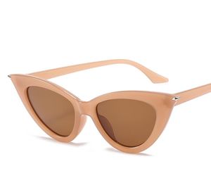 Inga Logosummer Ladies Outdoor Fashion Personlig Cat-Eye Solglasögon Trend Small Frame Strömlinjeformade solglasögon som tar ögonblicksbilder Cycling Glasögon 8Colors