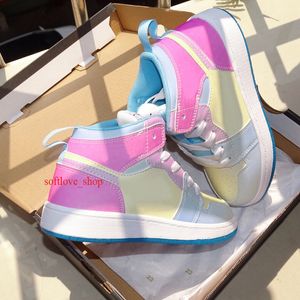 Toddler Low 1s 1 uv Reactive Shoes Sun Hot Cool Discolor Kids Children Boy Girl youth sports skate sneaker