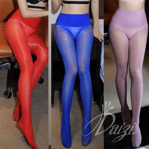 8D New Stockings Women Super Elastic Magical Tights Unbreakable Silk Stockings Sexy Skinny Leg Breathable Glossy Pantyhose T220808