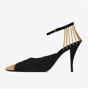 Women sandals top quality non slip fashion comfortable Simplicity lady pointed toe thin heel female mental chains versatile casual sandals G73013