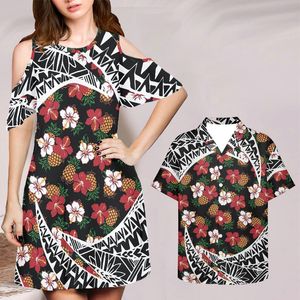 Red Maxi Dresses For Women Summer And Man Shirts Couple 4XL Green Boho Clothing Floral Bohemian Plumeria Robe Soiree 220627