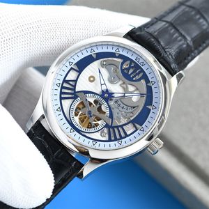 مشاهدة رجالي ميكانيكية ساعة الفولاذ المقاوم للصدأ حزام الياقوت مقاوم للماء Montre de Luxe 43mm