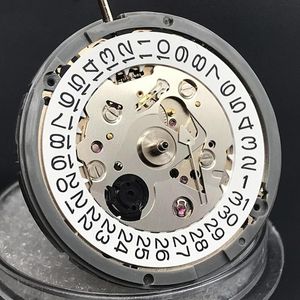 Reparaturwerkzeuge Kits NH35A Japan mechanisches Uhrwerk 24 Juwelen mit schwarz-weißem Datum NH35 Krone bei 3 Automatikmechanismus für Uhrenteil