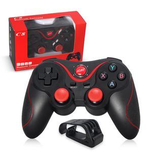 Smartphone Game Controller Trådlös Bluetooth Telefon Gamepad Joystick för telefon / Pad / Android Tablet PC TV-box + telefonhållare