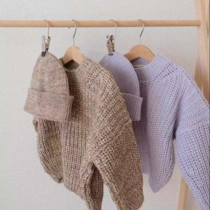 Jesienna dziewczynka dzianina sweter Modna moda Loss Lose Sweater dla dziecka chłopiec z dzianiny