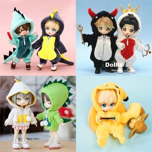 Wholesale bjd animals resale online - Cute Dinosaur Animal Monster Unicorn Doll Clothes Accessories Funny Clothing For Ob11Obitsu Molly Gsc112 Bjd Doll