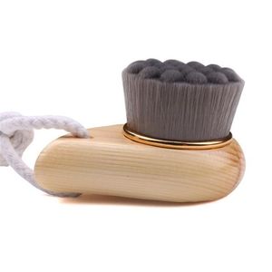 sublimation Facial Wooden Handle Cleansing Brush Beauty Tool Soft Fiber Hair Manual Cleansings Facials Brush Skin Care