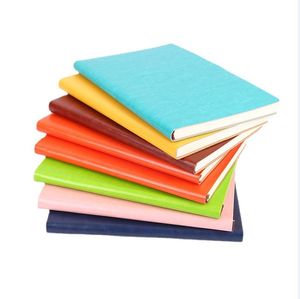 A5 A6 B5 Soft Cover Notebook Portable Pocket Notepad Travellers Journals School Office Meeting Notebooks