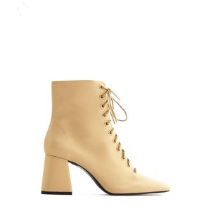 Белые ботинки лодыжки рок обувь женщина зашнуровать кожаные ботинки ботинки женские низкие дамы 2020 высокий каблук на шнуровке на шнурке # SJPAE-682