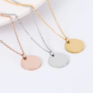 small round thin simple necklace