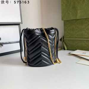 Marmont bag Love heart Bucket bag Wave Pattern Satchel Shoulder Bag Chain Handbags Crossbody Purse Lady Leather Classic Style Tote Bags