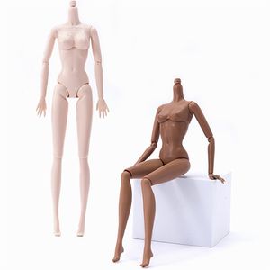 30cm Dolls Body Brown Skin Body for 16 Bjd Doll Accessories Super Model White Dark Skin Multijoint Movable Toys for Girls 220816