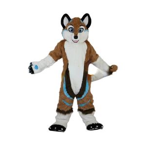 Fursuit Fox Dog Cartoon Mascot Costume Walking Puppet Animal Costume Furry Copricapo Guanti Copertura del piede