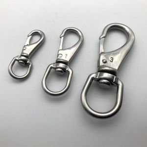 Factory Directly Stainless Steel Swivel Eye Snap Hooks Keyhanger Dog Leash Carabiner Hook