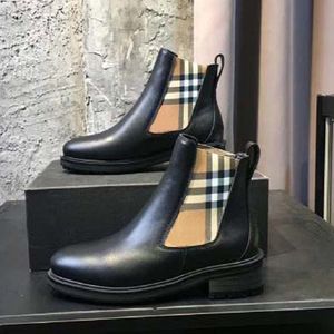 Burberyy Boot Luxury Burberr Gerçek Botlar Deri Tasarımcı Martin Boots Kadın Kısa Bot Sabahları Eğitimler Terleme Sandalları En İyi Kalite