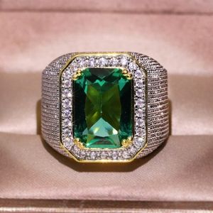 Mens Hip Hop Ring smycken högkvalitativ Gemstone Diamond Fashion Iced Out Gold Punk Rings