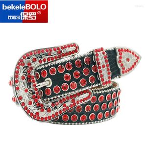 Kemerler Erkekler için Altın Kemer Kovboy Batı Lüks Tasarımcı Deri kayış kot pantolon Kadınlar Rhinestone Cowgirl Ceamander Diamantbelts Forb22