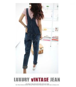 Kadın Tulumları Saldırılar Güzel Moda Kadın Denim Tulum Lady Bahar Gevşek Kotu Kadın Gündelik Artı Boyut Genel Playsuit Pocket