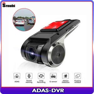 Full HD P Car DVR USB ADAS Driving Recorder dla samochodu DVD Android Player Nawigacja Hostautomatyczna alarm głosowy audio J220601