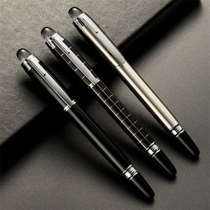 Luxury Metal Lattice Black Signature Ballpoint Pens for Business Writing Office Supplies Stationery Customized Name Gift 220704
