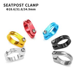 Алюминиевый сплав велосипедов Seatpost Clamp 28,6 / 31,8 / 34,9 мм MTB велосипед сиденья трубки зажима велосипедных частей