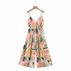 Pued негабаритный v Women v Neck Bow Crompers Summer Fashion Ladies Style Sleep Wable Print Prompsite 210515