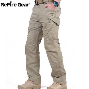 Pantaloni cargo tattici IX9 City Uomo Combattimento SWAT Pantaloni militari dell'esercito Cotone Molte tasche Stretch Flessibile Uomo Pantaloni casual XXXL 220713