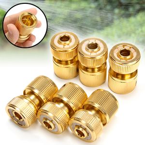 6pcs Quick Water Pipe Connectors Adapter Adapter Universal Brass Connector для 12 -дюймового подгонки установленного садового ирригации Y200106