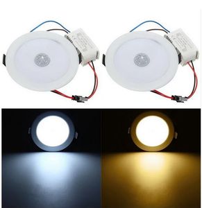 5W 7W 9W LED Downlight PIR Motion Sensor 5730 SMD LED Ceiling Lights StepPath Wall Lamp AC85-265V