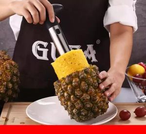 Fruktverktyg rostfritt stål ananas peeler cutter skiva corer peel kärnkniv gadget kök leveranser