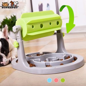 Suprepet Interactive Pet Dog Cat Food Bowl Puppy Feeder Puzzle Toy Slow For Kitten IQ Training Automatic S Y200917