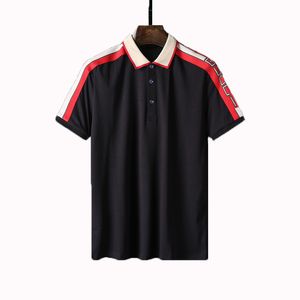 Designer masculino Basic Business Polos Tirina Moda France Marca masculina T-shirts bordados braçadeiras bordadas Cartilhas Badges de camisa pólo shorts