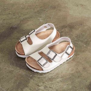 2022 summer children's cork sandals boys parent-child sandals and slippers girls breathable beach shoes non-slip G220512
