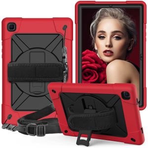 Hand Shoulder Strap Case For Samsung Galaxy Tab A7 10.4 Inch T500 T505 T507 T505N Heavy Duty Robot Armor Kickstand Shockproof Shell (C)